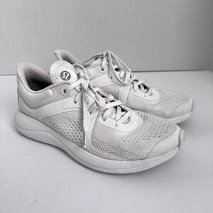 Lululemon Chargefeel Low Womens Workout Running Shoes White Size 8